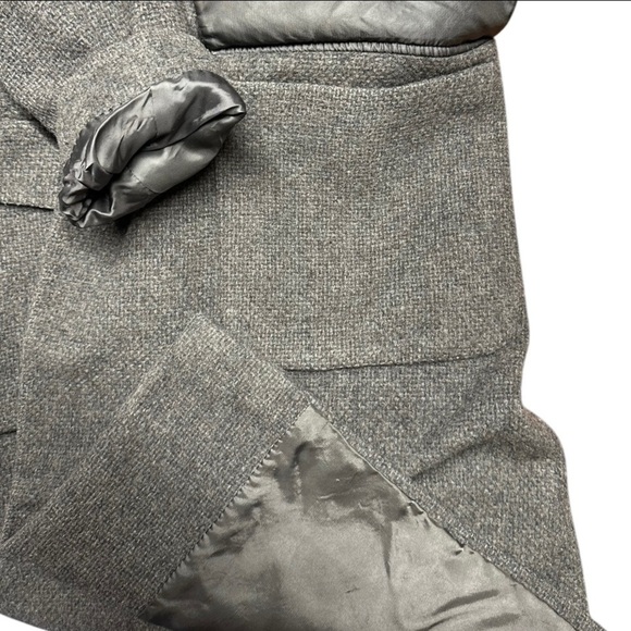 Giorgio Armani ~ Women’s Wool Mohair Alpaca Gray Trench Car Coat ~ Sz 8 ~ VTG - Picture 12 of 16